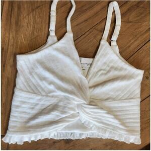 Vintage Havana twist front crop tank top/size large/NWOT